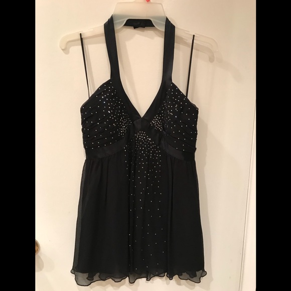 Express Tops - Express black sparkle halter top